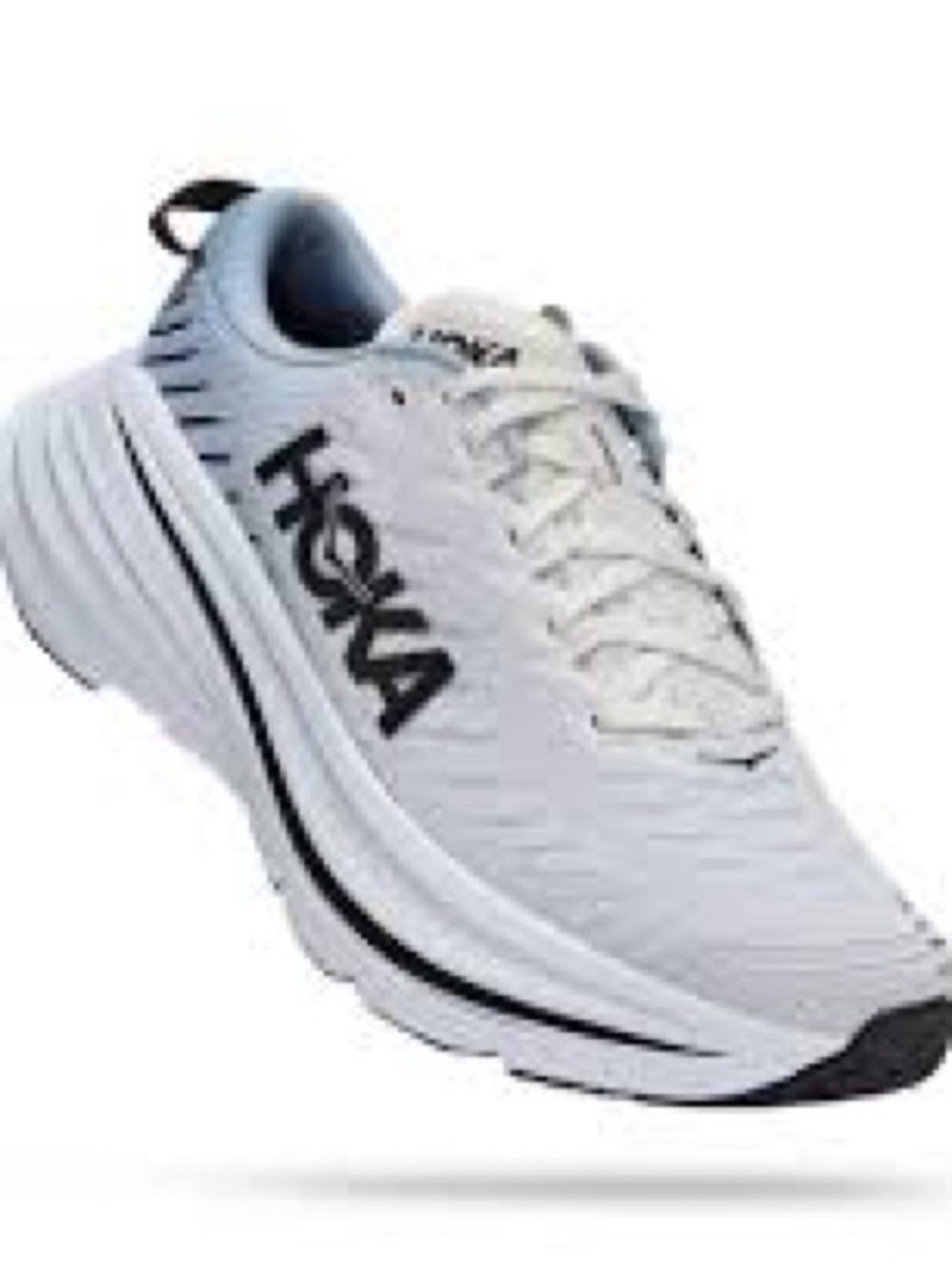 Hoka One One Bondi X Men 10D Blanc de Blanc Butterfly Excellent Carbon Plate